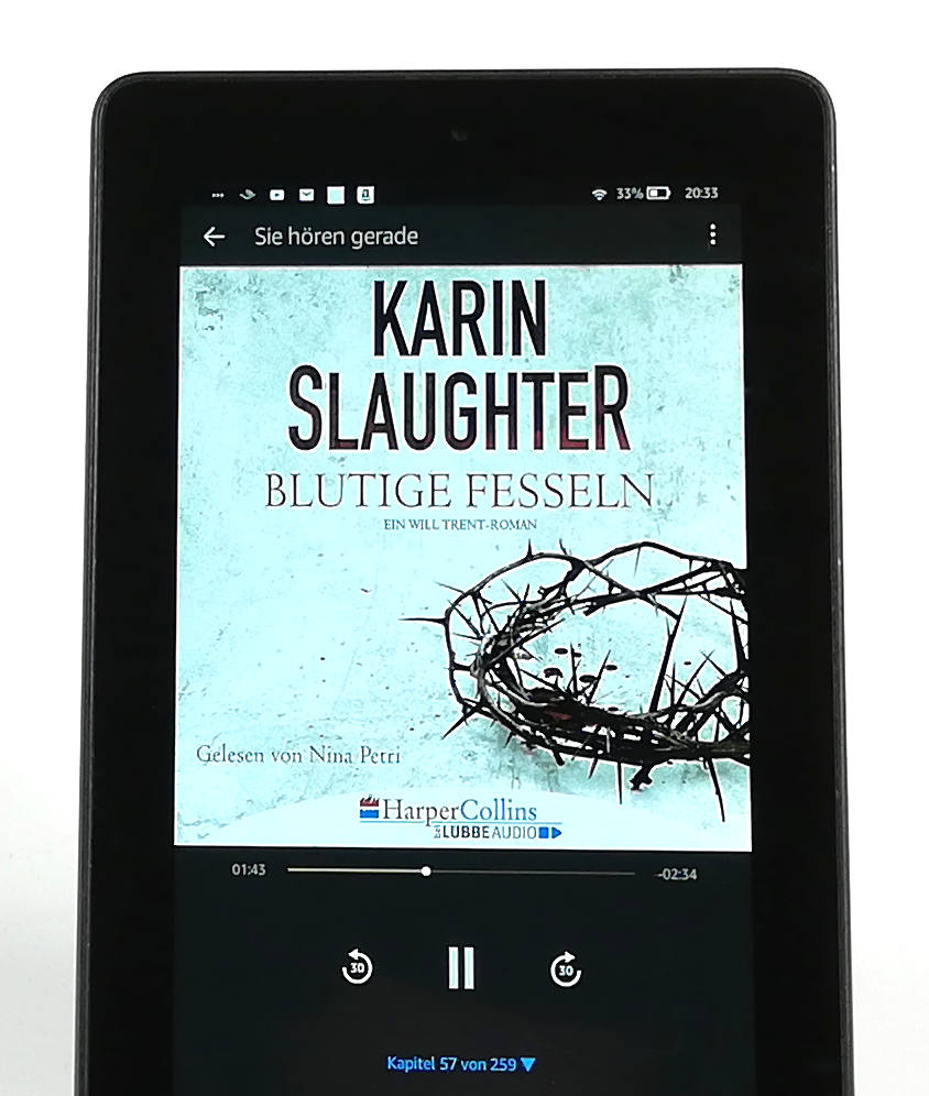 Blutige Fesseln von Karin Slaughter - Hörbuch Rezension Artikelbild