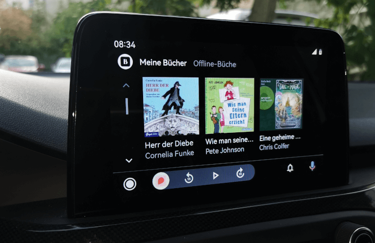 BookBeat mit Android-Auto und Apple CarPlay