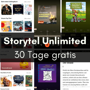Storytel Unlimited 30 Tage gratis testen