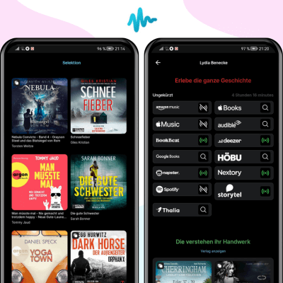 Lisimio App - Die Hörbuch-Suchmaschine