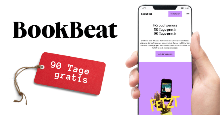 BookBeat 90 Tage gratis Hörbücher