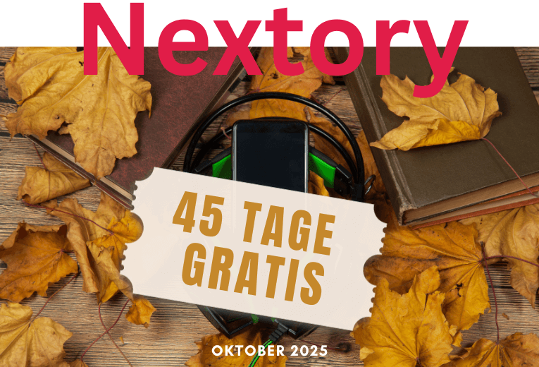 Nextory 45 Tage gratis - Oktober 2025
