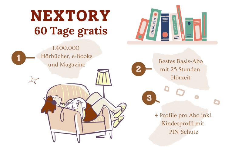 Nextory 60 Tage gratis - Mai 2026